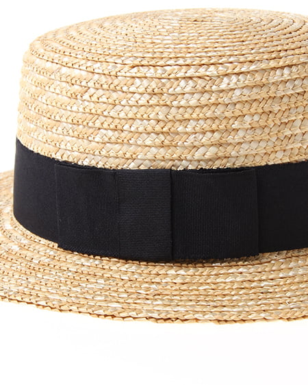 INGNI(イング) ブレードカンカン帽 ナチュラル/クロ