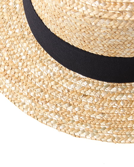 INGNI(イング) ブレードカンカン帽 ナチュラル/クロ