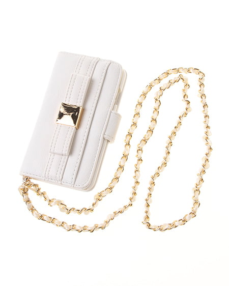 INGNI（イング） リボンベルトiPhoneケース ｵﾌﾎﾜｲﾄ