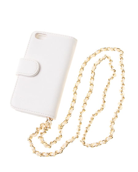 INGNI（イング） リボンベルトiPhoneケース ｵﾌﾎﾜｲﾄ