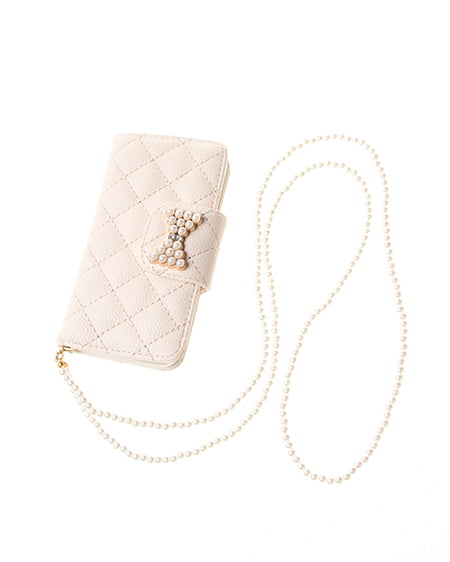 INGNI（イング） キルトiPhoneケース ｵﾌﾎﾜｲﾄ