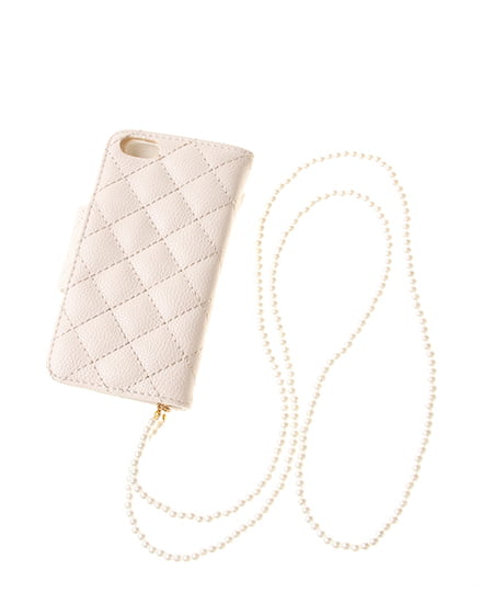 INGNI（イング） キルトiPhoneケース ｵﾌﾎﾜｲﾄ