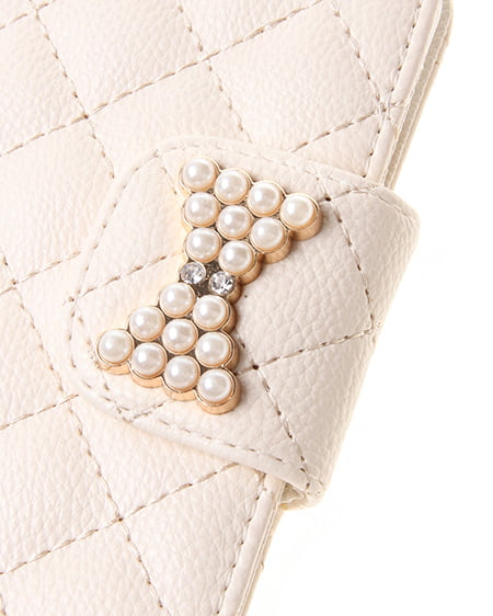 INGNI（イング） キルトiPhoneケース ｵﾌﾎﾜｲﾄ