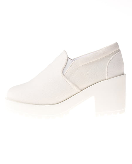 INGNI（イング） ラグソール／スリッポン ｵﾌﾎﾜｲﾄ