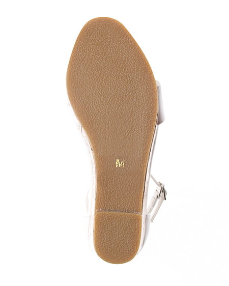 INGNI（イング） 光沢コルクウェッジ／サンダル ｵﾌﾎﾜｲﾄ