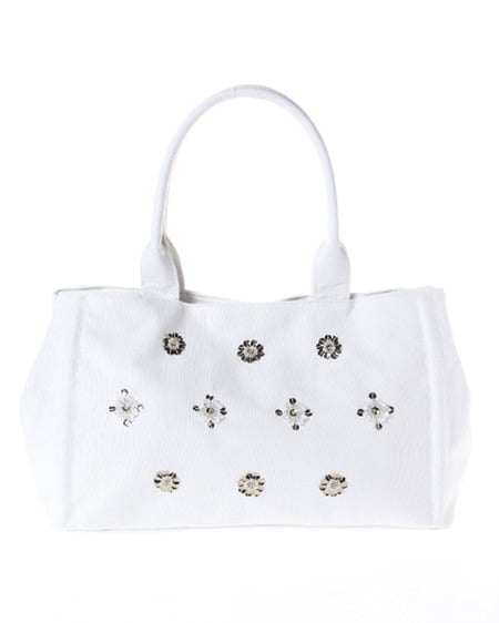 INGNI(イング) スパンコール装飾／BAG ｵﾌﾎﾜｲﾄ