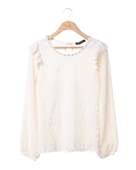 肩フリルレース／TOPS｜INGNI(イング) 公式通販｜INGNI STORE