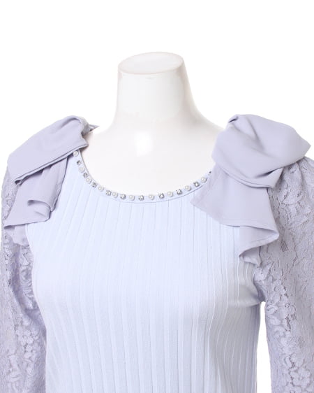 肩リボン袖レース／TOPS｜INGNI(イング) 公式通販｜INGNI STORE