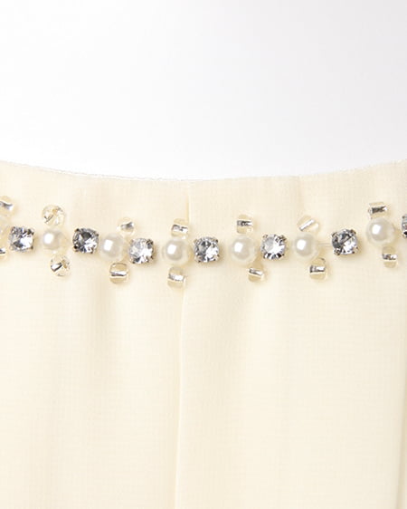 INGNI（イング） 配色フリル袖／TOPS ｵﾌﾎﾜｲﾄ