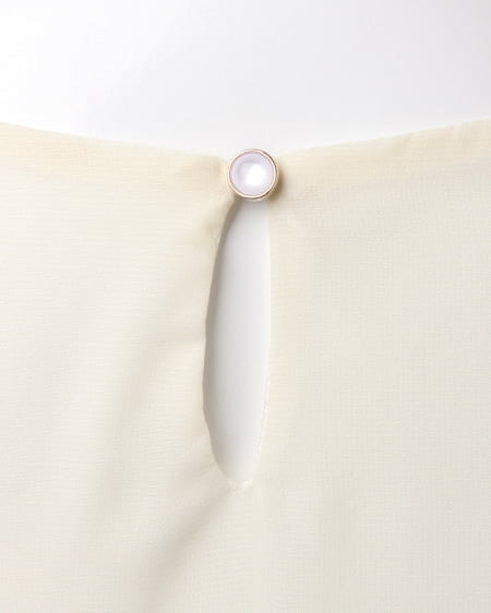 INGNI（イング） 配色フリル袖／TOPS ｵﾌﾎﾜｲﾄ