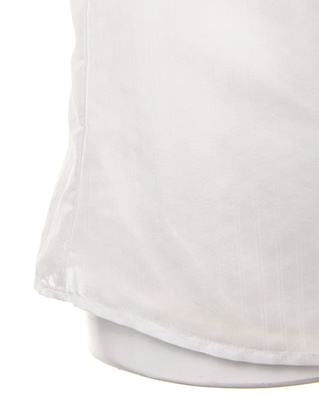 INGNI（イング） 袖フリルシアーストライプT／ブラウス ｵﾌﾎﾜｲﾄ