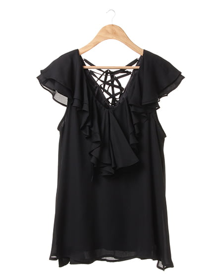 INGNI(イング) フリルJZ／TOPS ｸﾛ