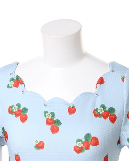 INGNI（イング） イチゴ柄／Tシャツ ｻｯｸｽ