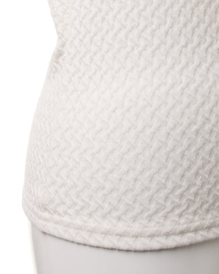 INGNI（イング） スカラップオフショル／Tシャツ7分 ｵﾌﾎﾜｲﾄ