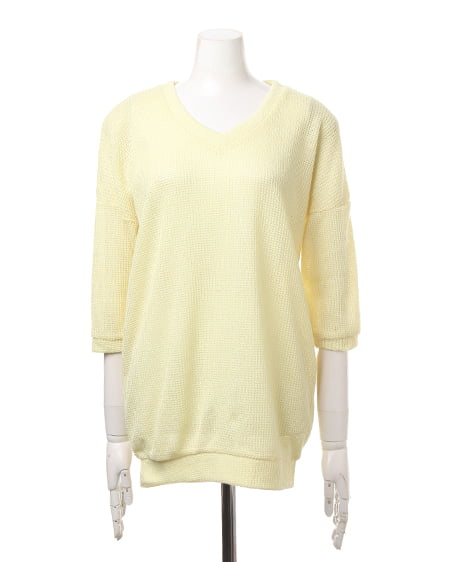 INGNI（イング） BACKリボン／チュニック7分 ｲｴﾛｰ