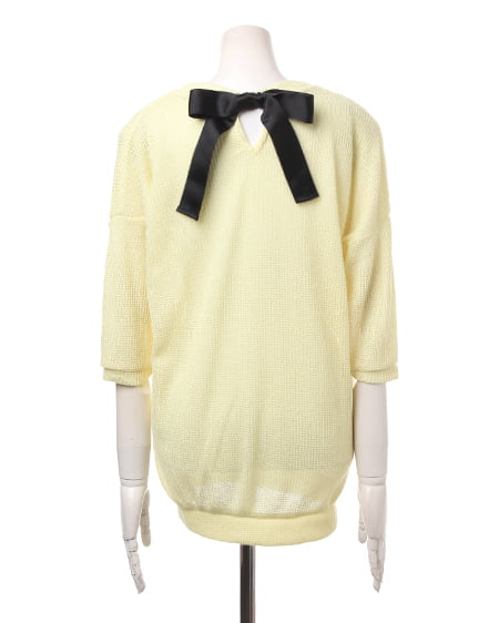 INGNI（イング） BACKリボン／チュニック7分 ｲｴﾛｰ