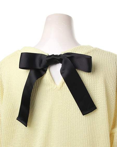 INGNI（イング） BACKリボン／チュニック7分 ｲｴﾛｰ