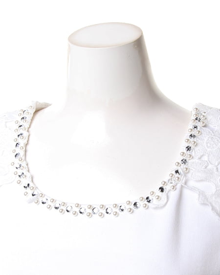 INGNI（イング） ヨークレースポンチ／TOPS ｵﾌﾎﾜｲﾄ