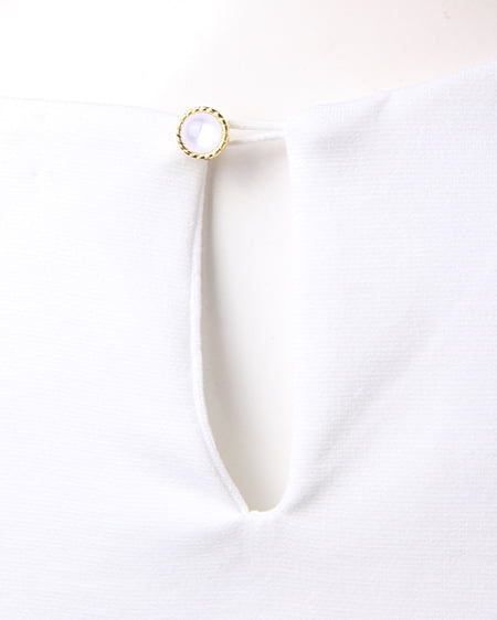 INGNI（イング） ヨークレースポンチ／TOPS ｵﾌﾎﾜｲﾄ