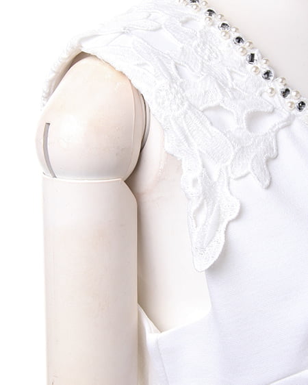 INGNI（イング） ヨークレースポンチ／TOPS ｵﾌﾎﾜｲﾄ