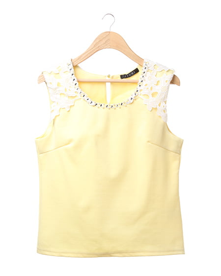 INGNI(イング) ヨークレースポンチ／TOPS ｲｴﾛｰ