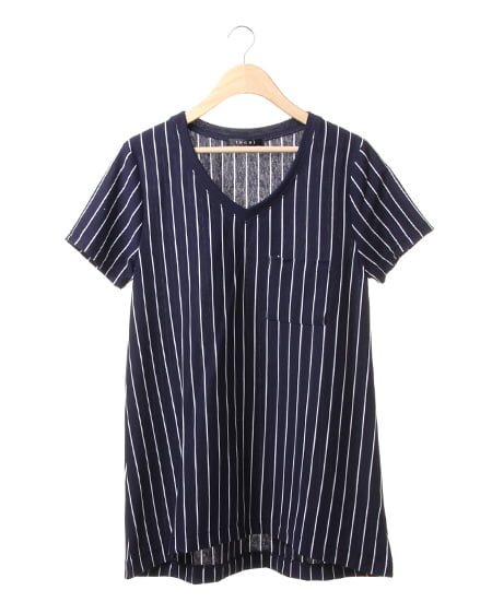 イレギュラーポケット付／Tシャツ