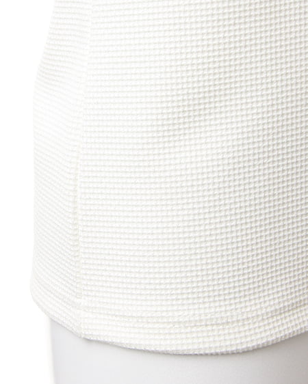 INGNI（イング） 袖シアー花／TOPS ｵﾌﾎﾜｲﾄ