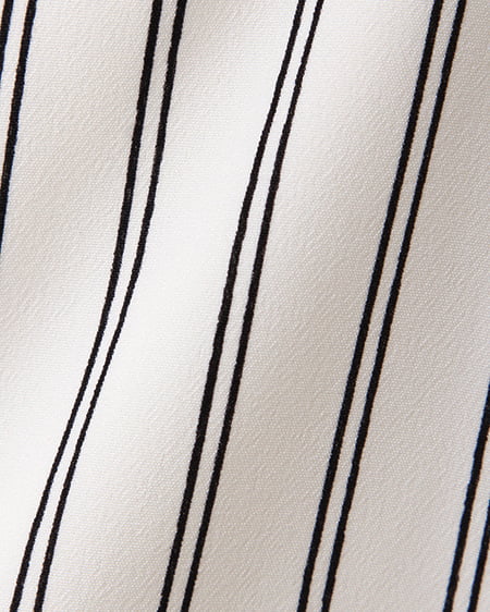 INGNI（イング） BACKリボンストライプノースリ／TOPS ｵﾌﾎﾜｲﾄ/ｸﾛ