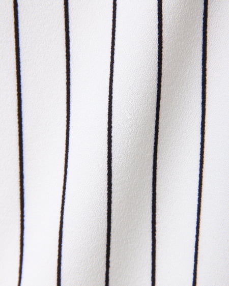 INGNI（イング） ストライプノースリ／TOPS ｵﾌﾎﾜｲﾄ/ｸﾛ