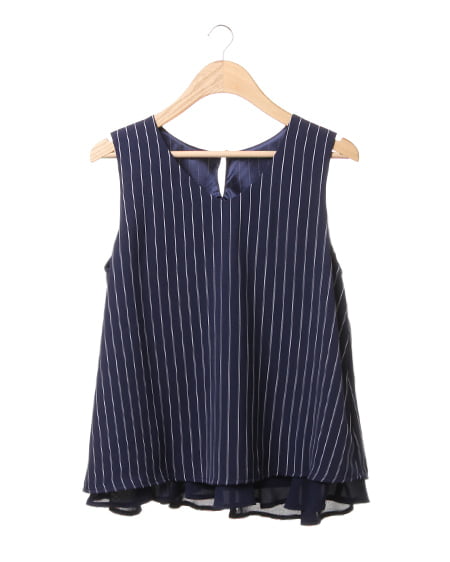 ストライプノースリ／TOPS