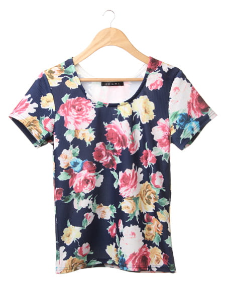 INGNI(イング) NEW花柄／Tシャツ ｺﾝ