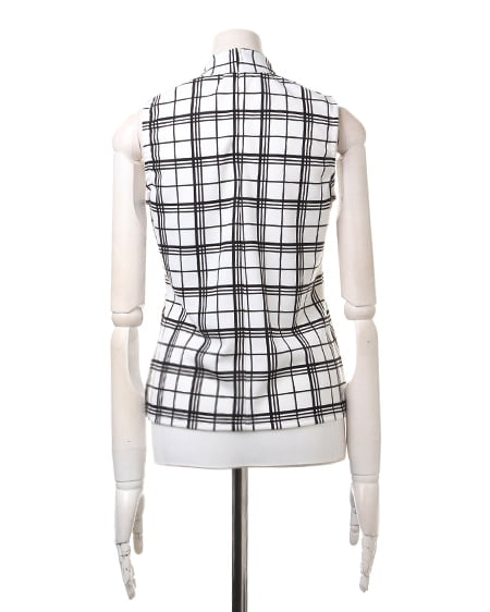 INGNI（イング） H／Nノースリ／TOPS ｵﾌﾎﾜｲﾄ/ﾁｪｯｸ