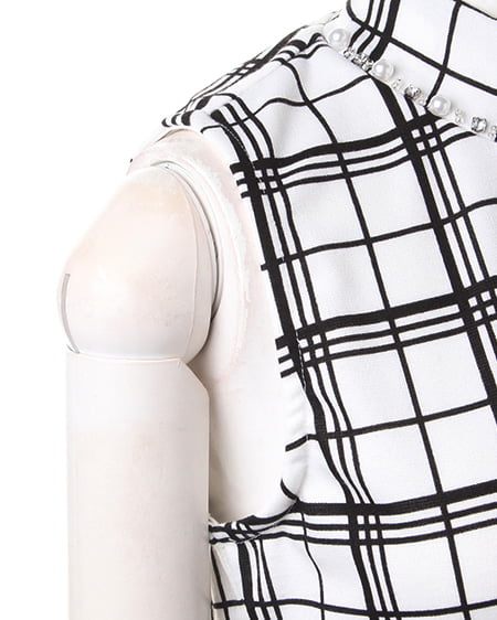 INGNI（イング） H／Nノースリ／TOPS ｵﾌﾎﾜｲﾄ/ﾁｪｯｸ