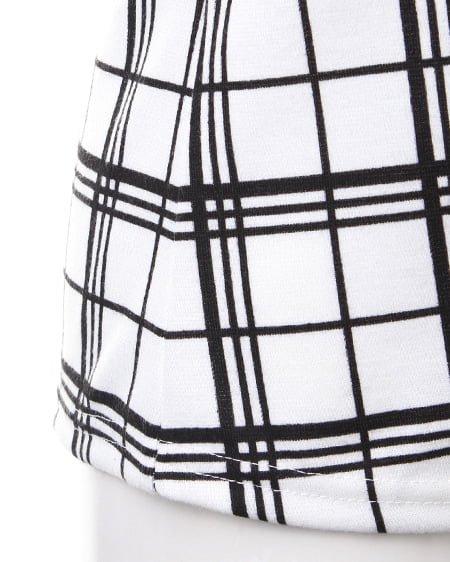 INGNI（イング） H／Nノースリ／TOPS ｵﾌﾎﾜｲﾄ/ﾁｪｯｸ