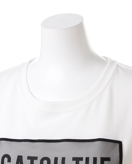 INGNI（イング） NEWボックスロゴ／Tシャツ ｵﾌﾎﾜｲﾄ