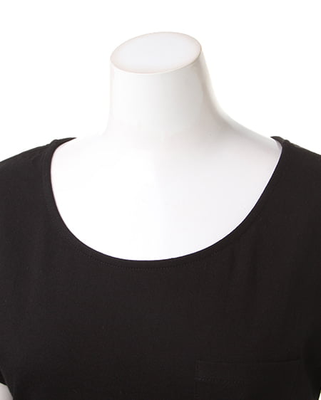 INGNI（イング） 裾シアーポケット付／Tシャツ ｸﾛ