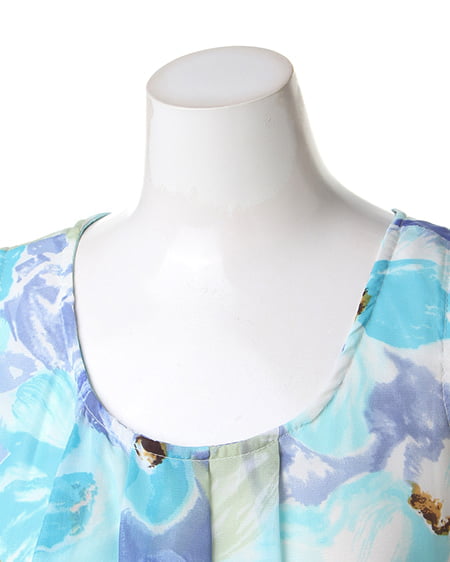 INGNI（イング） 花柄ノースリ／TOPS ﾌﾞﾙｰ