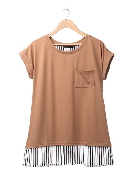 レイヤードチュニック／Tシャツ