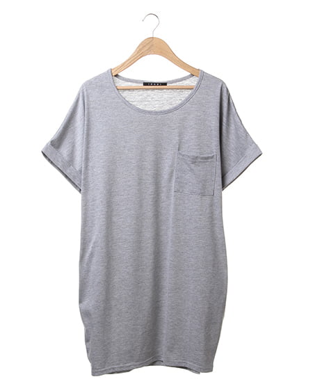 INGNI(イング) カットコクーン／チュニックワンピース ｸﾞﾚｰ/A