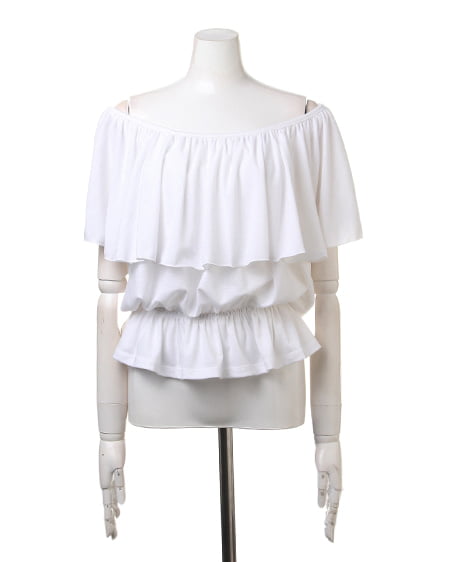 INGNI（イング） カットオフショル／TOPS ｵﾌﾎﾜｲﾄ