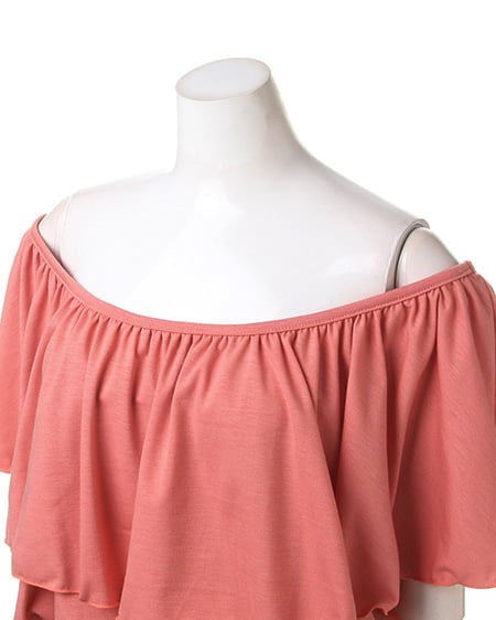 INGNI（イング） カットオフショル／TOPS ｵﾚﾝｼﾞ