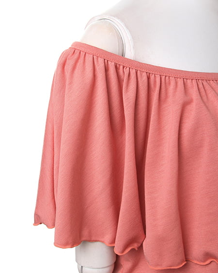 INGNI（イング） カットオフショル／TOPS ｵﾚﾝｼﾞ