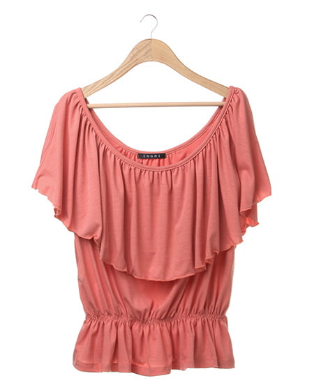 INGNI(イング) カットオフショル／TOPS ｵﾚﾝｼﾞ