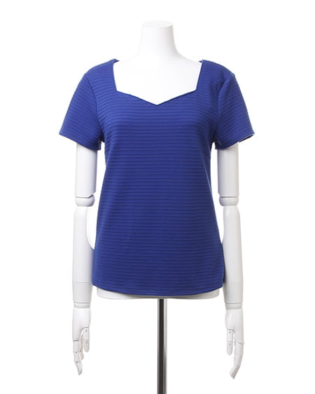 INGNI（イング） ハートネック／TシャツB ｺｲﾌﾞﾙｰ