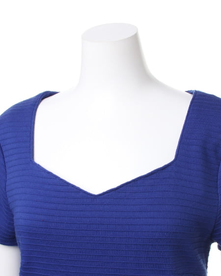 INGNI（イング） ハートネック／TシャツB ｺｲﾌﾞﾙｰ