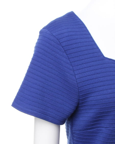 INGNI（イング） ハートネック／TシャツB ｺｲﾌﾞﾙｰ