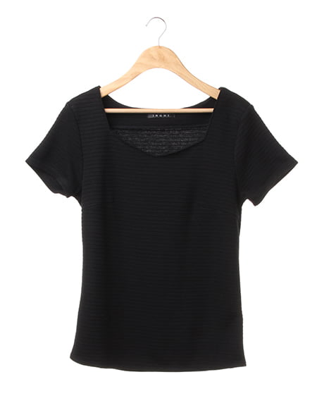 INGNI(イング) ハートネック／TシャツB ｸﾛ