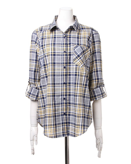 INGNI(イング) チェック柄/シャツA イエロー/A