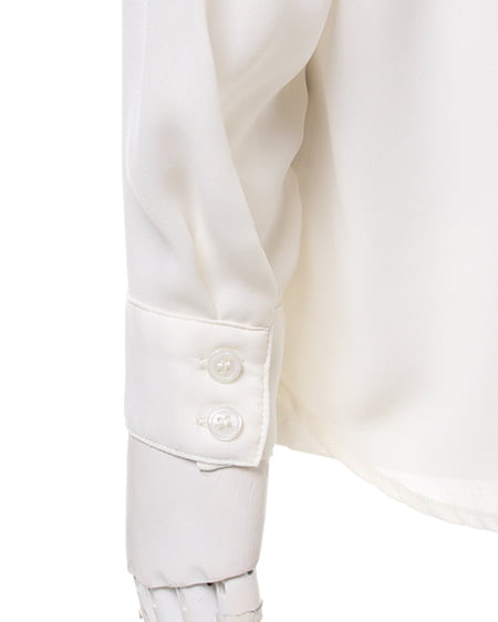 INGNI（イング） 装飾付スキッパー／シャツ ｵﾌﾎﾜｲﾄ