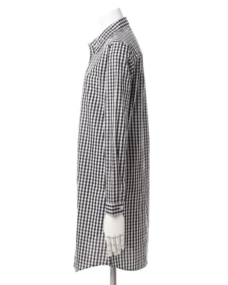 INGNI（イング） チェック柄ロング／シャツA ｸﾛ/ｷﾞﾝｶﾞﾑ